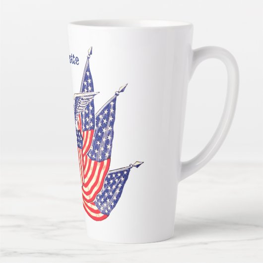  Amerikaanse vlag, vierde juli Latte Mok (Rechts)