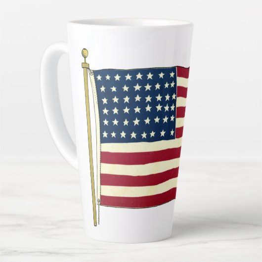  Amerikaanse vlag, vierde juli Latte Mok (Linkerhoek)