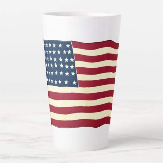 Amerikaanse vlag, vierde juli Latte Mok (Voorkant)