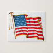  Amerikaanse vlag, vierde juli Legpuzzel (Horizontaal)