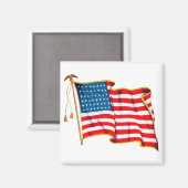  Amerikaanse vlag, vierde juli Magneet (Voorkant / Achterkant)
