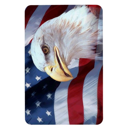 Amerikaanse vlag Vierde juli Magneet (Verticaal)