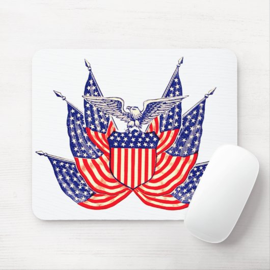 Amerikaanse vlag, vierde juli Muismat (Met muis)