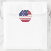 Amerikaanse vlag Vierde juli Onafhankelijkheidsdag Ronde Sticker (Tas)