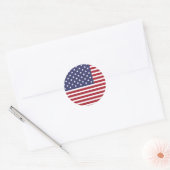 Amerikaanse vlag Vierde juli Onafhankelijkheidsdag Ronde Sticker (Envelop)