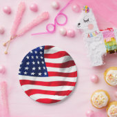 Amerikaanse vlag Vierde juli Papieren Bordje (Feest)