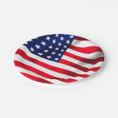 Amerikaanse vlag Vierde juli Papieren Bordje (Gekanteld)