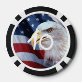 Amerikaanse vlag Vierde juli Poker Chips (Achterkant)