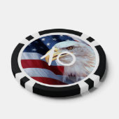 Amerikaanse vlag Vierde juli Poker Chips (Enkel)