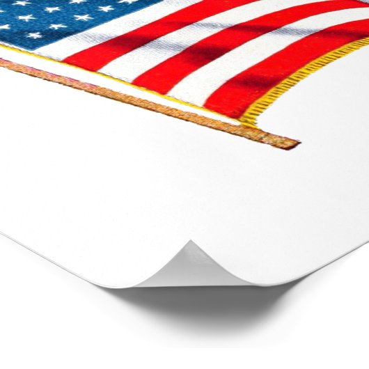  Amerikaanse vlag, vierde juli Poster (Hoek)