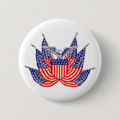 Amerikaanse vlag, vierde juli Ronde Button 5,7 Cm (Voorkant)