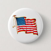  Amerikaanse vlag, vierde juli Ronde Button 5,7 Cm (Voorkant)
