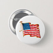 Amerikaanse vlag, vierde juli Ronde Button 5,7 Cm (Voorkant /achterkant)