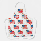  Amerikaanse vlag, vierde juli Schort (Voorkant)