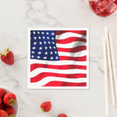 Amerikaanse vlag Vierde juli Servet (Insitu)