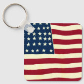  Amerikaanse vlag, vierde juli Sleutelhanger (Voorkant)