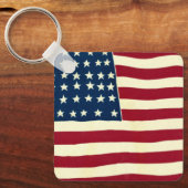  Amerikaanse vlag, vierde juli Sleutelhanger (Voorkant)