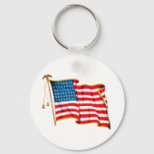  Amerikaanse vlag, vierde juli Sleutelhanger (Voorkant)