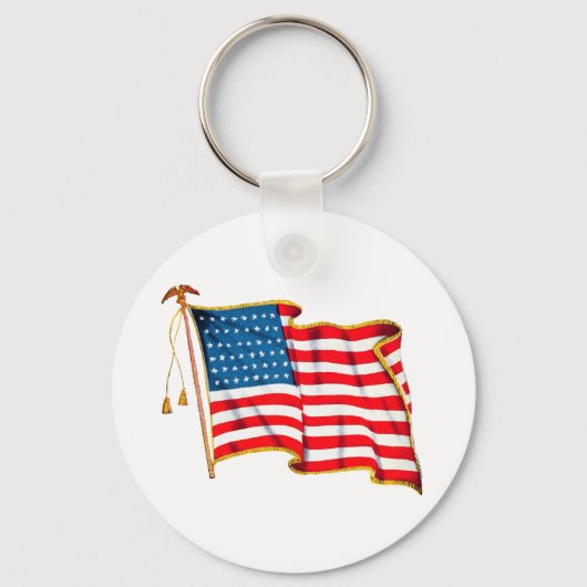 Amerikaanse vlag, vierde juli Sleutelhanger (Voorkant)