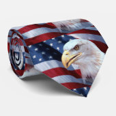 Amerikaanse vlag Vierde juli Stropdas (Opgerold)
