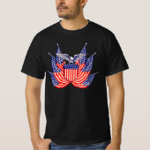  Amerikaanse vlag, vierde juli T-shirt (Voorkant)