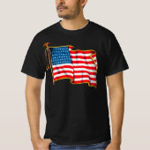 Amerikaanse vlag, vierde juli T-shirt (Voorkant)