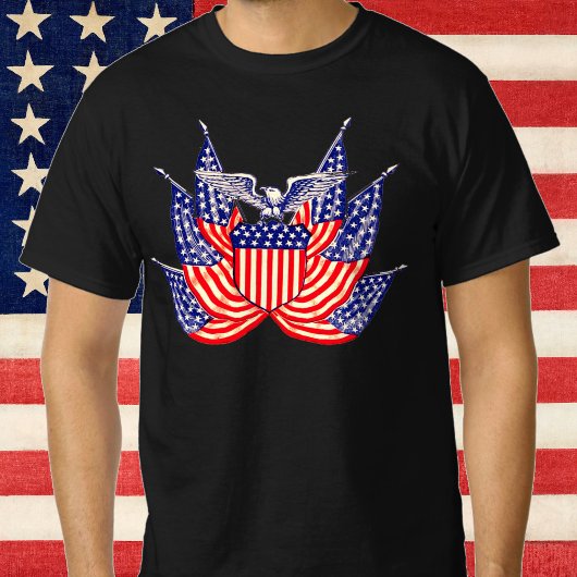  Amerikaanse vlag, vierde juli T-shirt