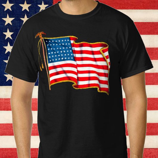 Amerikaanse vlag, vierde juli T-shirt