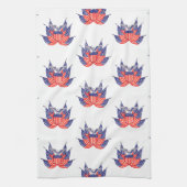  Amerikaanse vlag, vierde juli Theedoek (Verticaal)