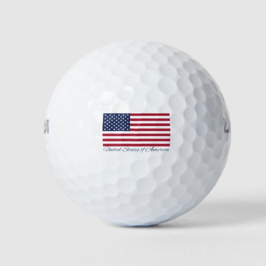 Amerikaanse vlag vierde juli viering golfballen (Voorkant)