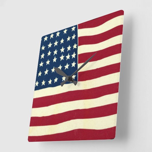  Amerikaanse vlag, vierde juli Vierkante Klok (Hoek)
