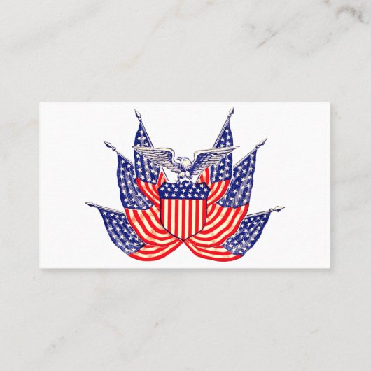  Amerikaanse vlag, vierde juli Visitekaartje (Achterkant)