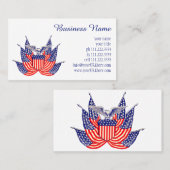  Amerikaanse vlag, vierde juli Visitekaartje (Voorkant / Achterkant)