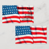 Amerikaanse vlag, vierde juli Visitekaartje (Voorkant / Achterkant)