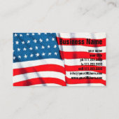  Amerikaanse vlag, vierde juli Visitekaartje (Voorkant)