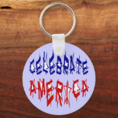Amerikaanse vlag vieren #2 sleutelhanger (Voorkant)