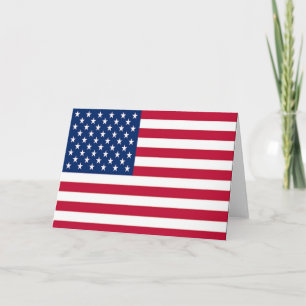 Amerikaanse vlag vieren feestdagen kaart