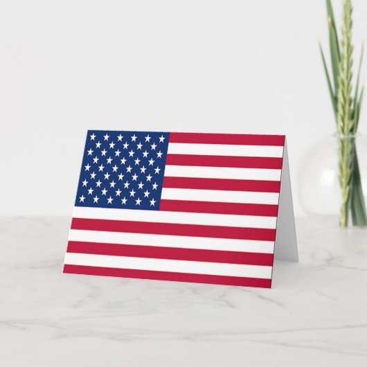 Amerikaanse vlag vieren feestdagen kaart (Voorkant)