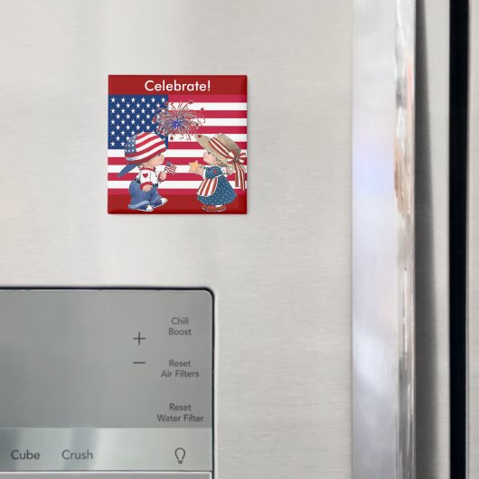 Amerikaanse vlag vieren magneet (Insitu (Koelkast))