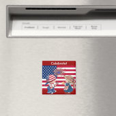 Amerikaanse vlag vieren magneet (Insitu (Vaatwasser))