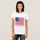 Amerikaanse vlag vieren t-shirt (Voorkant volledig)