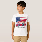 Amerikaanse vlag vieren t-shirt (Voorkant volledig)