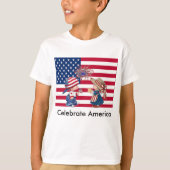 Amerikaanse vlag vieren t-shirt (Voorkant)