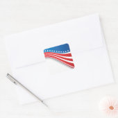 Amerikaanse vlag vierkante sticker (Envelop)