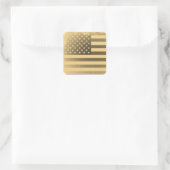  Amerikaanse vlag Vierkante Sticker (Tas)