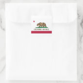 Amerikaanse vlag vierkante sticker (Tas)