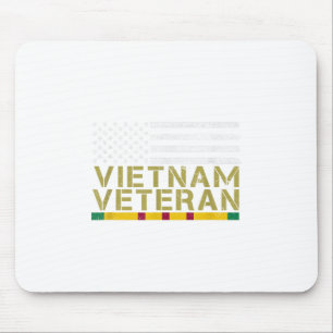 Amerikaanse Vlag Vietnam Veteraan - Oude Man Vietn Muismat