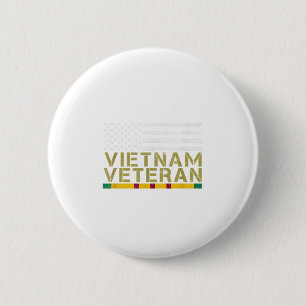 Amerikaanse Vlag Vietnam Veteraan - Oude Man Vietn Ronde Button 5,7 Cm