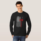 Amerikaanse vlag Viking Ax T-shirt (Voorkant volledig)