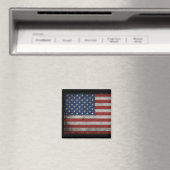 Amerikaanse vlag vintage 4 juli magneet (Insitu (Vaatwasser))
